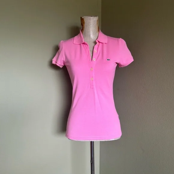 Lacoste Pink Polo Top/Skirt Outfit Tennis Golf Athletic - Picture 2 of 11